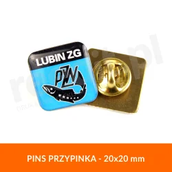Pins, przypinka okolicznościowa 20x20 mm
